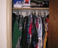 closet filled with clothes