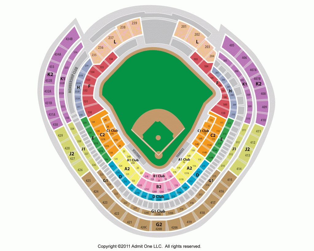 Yankees Stadium Seating Chart